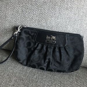 Black Coach wristlet